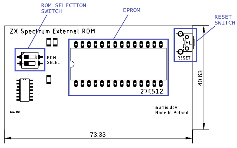 Karta Diagnostyczna ZX Spectrum (4 x ROM) > MUMIO - ZX